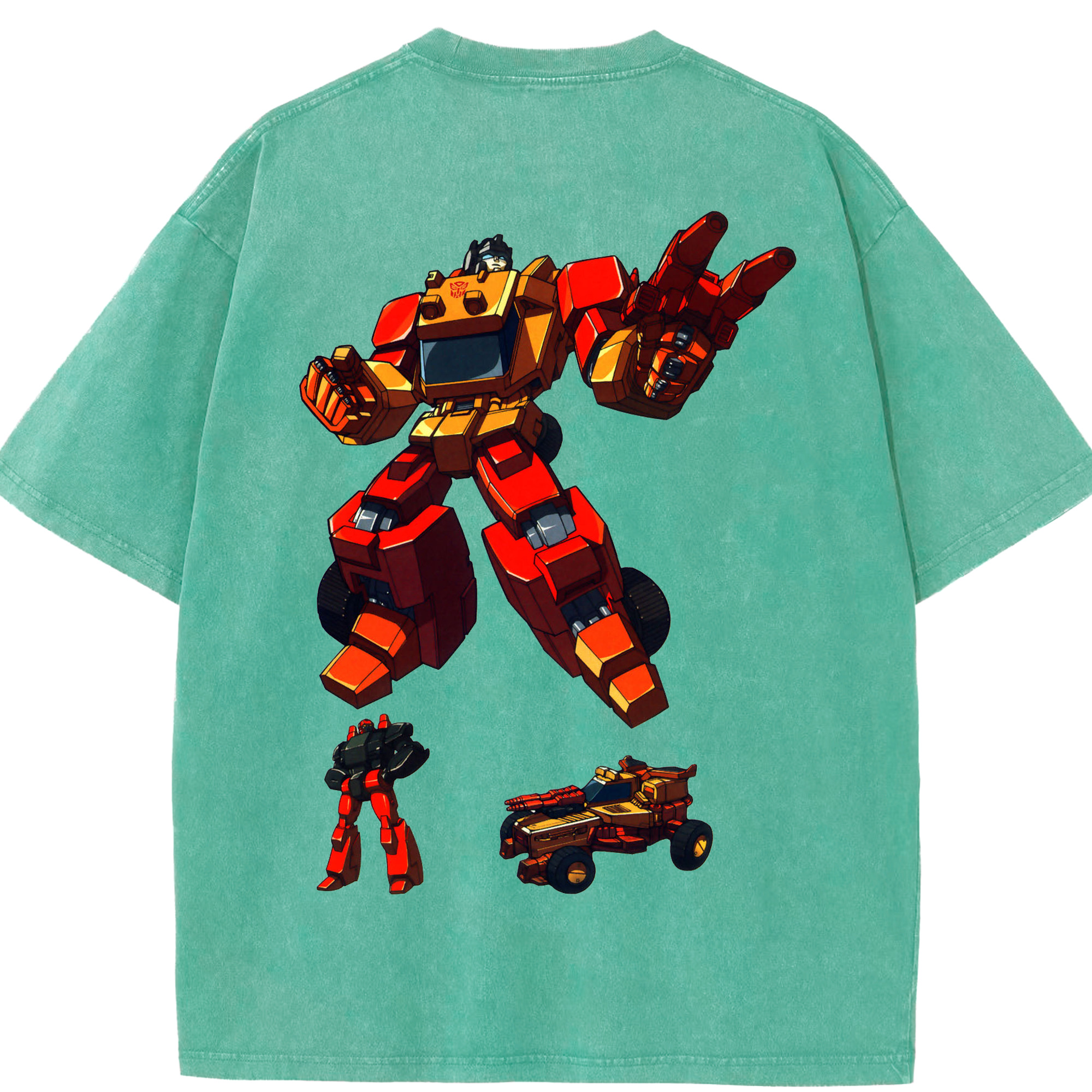 （画像用）  綿100% ヴィンテージ風 半袖Tシャツ（背面プリント）